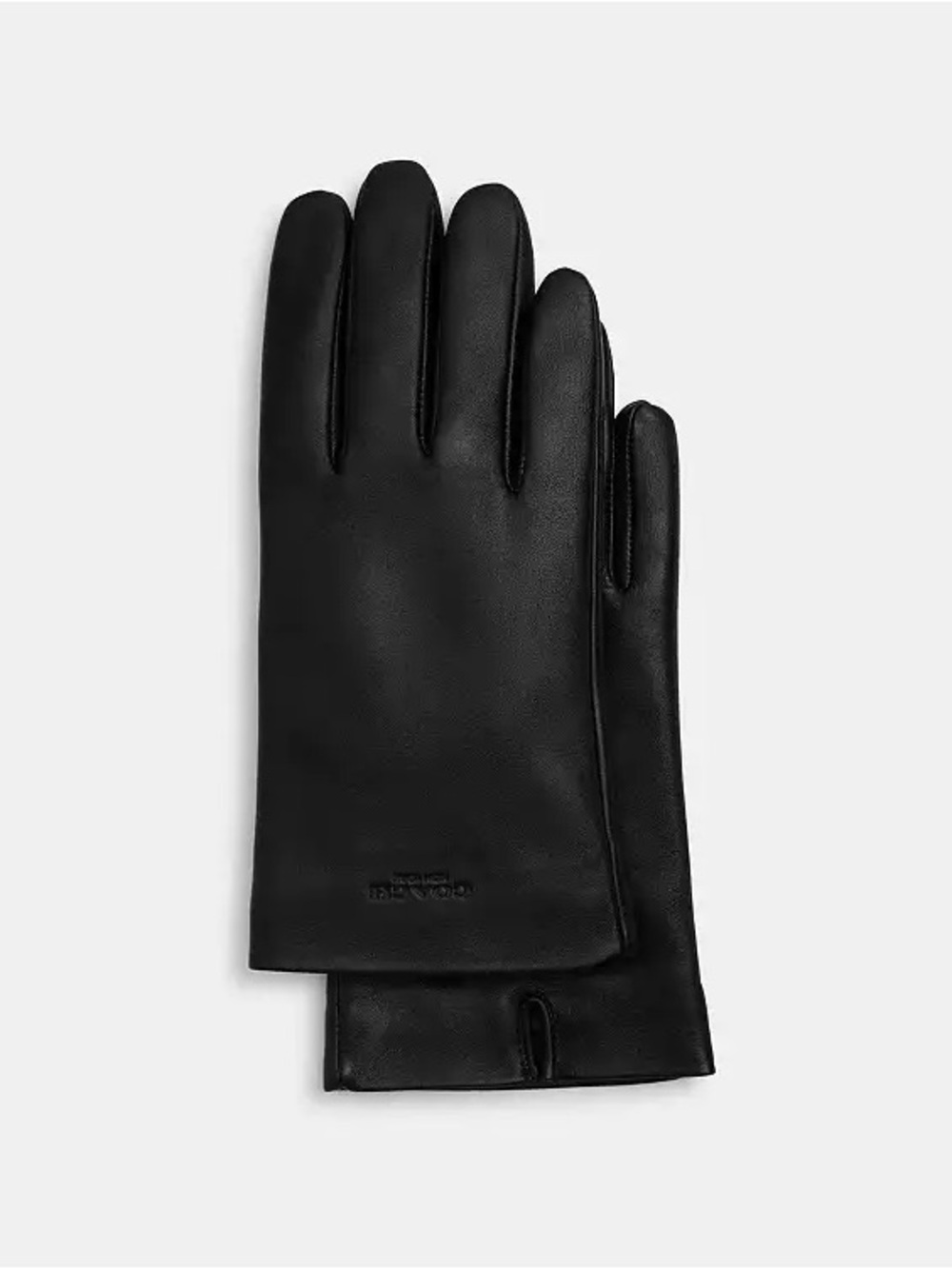 Coach Leather Tech Gloves